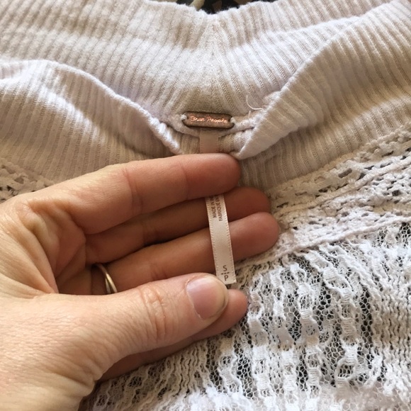 Free People white Spring Valley Henley - Picture 5 of 6